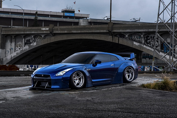 Фото дисков Savini SV71 Полированный лак на Nissan GT-R