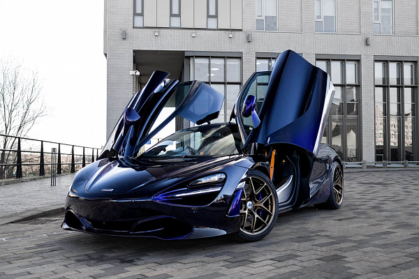 Фото дисков HRE R101 Lightweight Сатиновая бронза на McLaren 720S