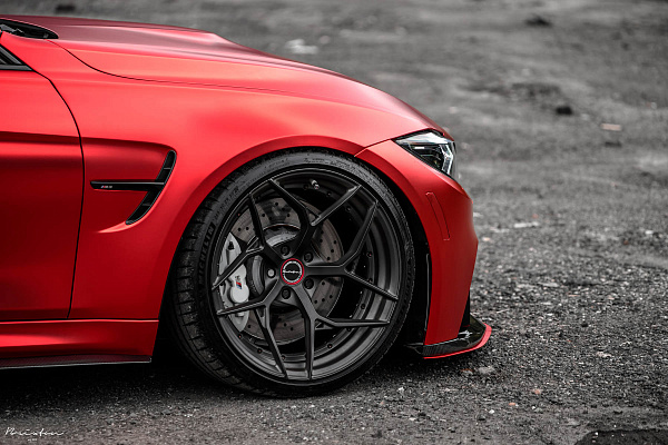 Фото дисков Brixton Forged PF5 Сатиновый темный лак на BMW 3/M3 (F3x/F80)