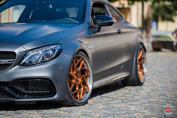 Фото дисков Vossen CG-209T (3-Piece) Глянцевая медь на Mercedes-Benz C-Class (W205)