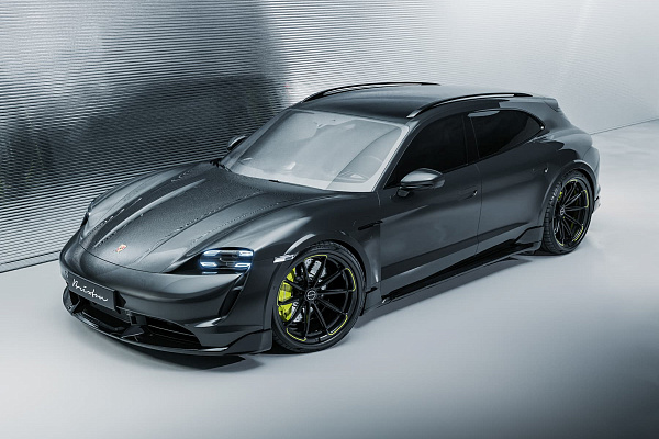 Фото дисков Brixton Forged R11-RS Черный глянец на Porsche Taycan I