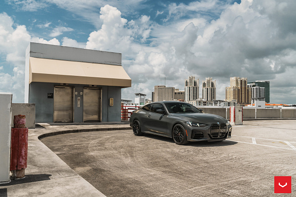 Фото дисков Vossen HF-7 Черный глянец на BMW 4/M4 (G22/G82)
