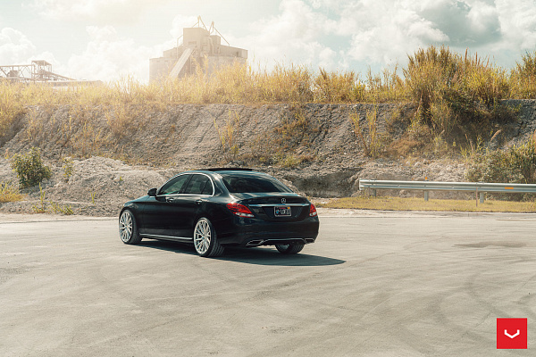Фото дисков Vossen HF-4T Серебро на Mercedes-Benz C-Class (W205)