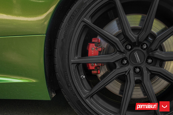 Фото дисков Vossen HF-3 Черный матовый на Jaguar XKR II