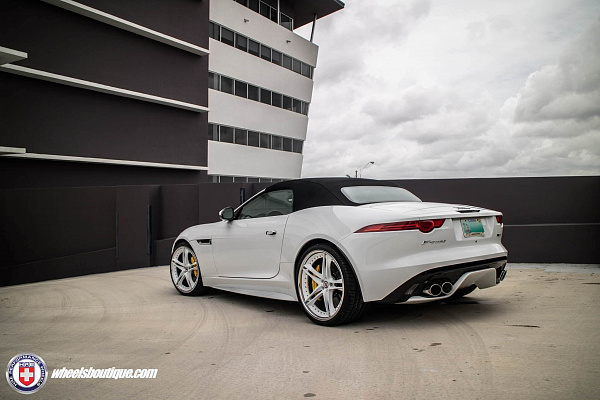 Фото дисков HRE S207 Белый глянец на Jaguar F-Type
