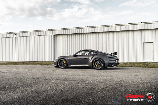 Фото дисков Vossen RS92 Глянцевый графит на Porsche 911 VIII