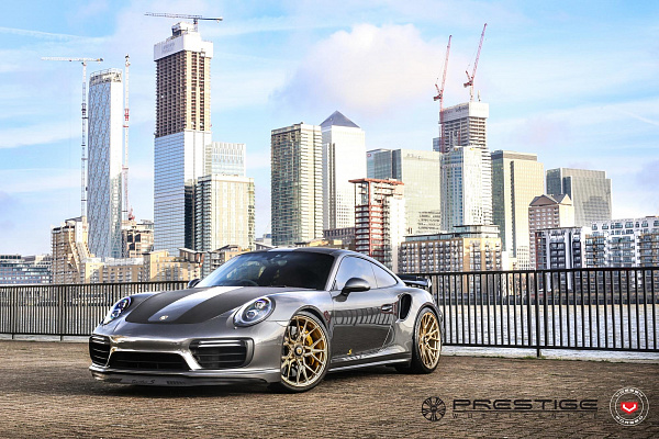 Фото дисков Vossen M-X3 Глянцевая шампань на Porsche 911 VII