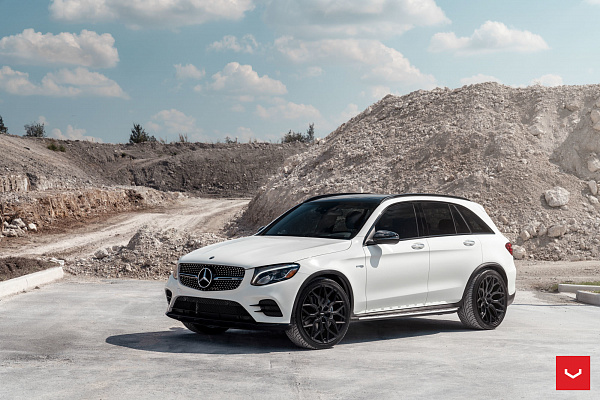 Фото дисков Vossen HF-2 Черный сатин на Mercedes-Benz GLC (X253, C253)