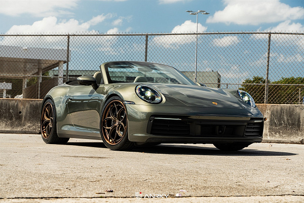 Фото дисков Anrky S3-X0 Сатиновая бронза на Porsche 911 VIII