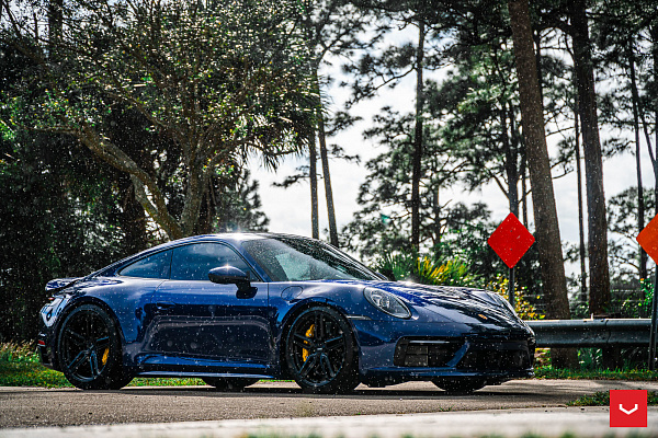 Фото дисков Vossen HF-1 Черный сатин на Porsche 911 VIII