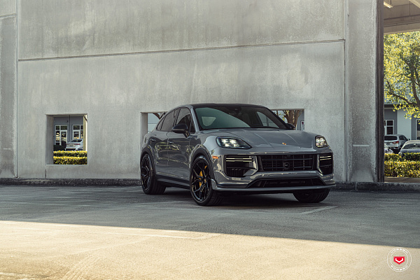 Фото дисков Vossen EVO-3 Черный глянец на Porsche Cayenne III