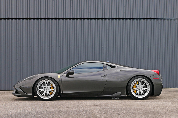 Фото дисков Strasse Wheels SM7R Deep Concave Duoblock Глянцевый лак на Ferrari 458