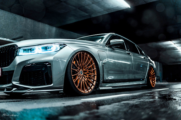Фото дисков Brixton Forged HS1 Сатиновая медь на BMW 7 (G11/G12)