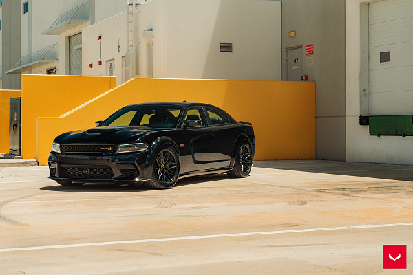 Фото дисков Vossen HF-7 Черный сатин на Dodge Charger VII