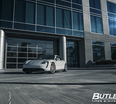 Фото дисков Vossen EVO-5R на Porsche Taycan I