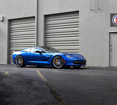 Фото дисков HRE P104 на Chevrolet Corvette C7