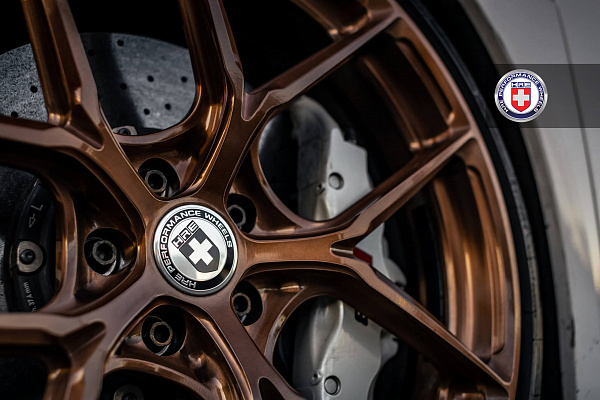 Фото дисков HRE P101SC Глянцевая бронза на Audi R8 (4S)