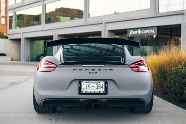 Фото дисков Brixton Forged R11-R Черный сатин на Porsche Cayman II