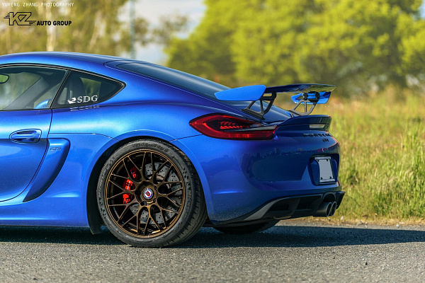 Фото дисков HRE RC100 Глянцевая бронза на Porsche Cayman II
