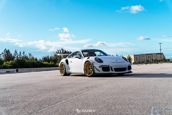 Фото дисков Anrky RS1 Сатиновое золото на Porsche 911 VII