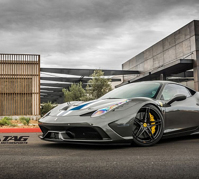 Фото дисков HRE P107 на Ferrari 458