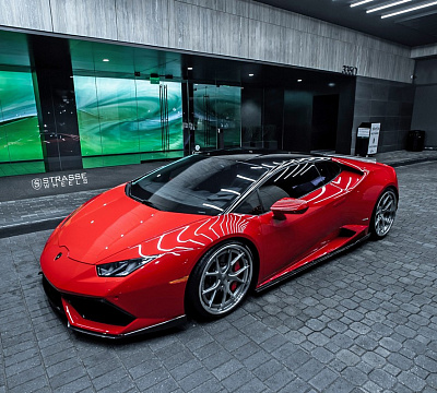 Фото дисков Strasse Wheels SM5R Deep Concave FS на Lamborghini Huracan