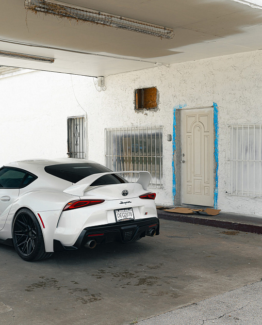 Фото дисков HF-7 Черный сатин на Toyota Supra A90