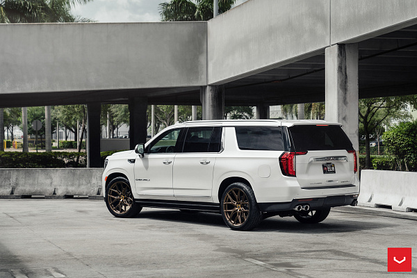 Фото дисков Vossen HF6-4 Сатиновая бронза на GMC Yukon V
