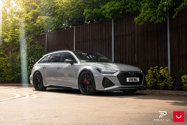 Фото дисков Vossen HFX-1 (5-Lug) Черный глянец на Audi A/RS 7 (4K)