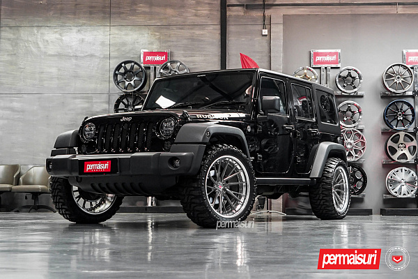 Фото дисков Vossen M-X4T (3-Piece) Глянцевый темный лак на Jeep Wrangler III (JK)