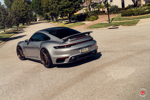 Фото дисков Vossen S17-06 Сатиновая бронза на Porsche 911 VIII