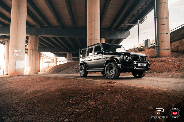 Фото дисков Vossen LC3-13T Черный сатин на Mercedes-Benz G-Class III