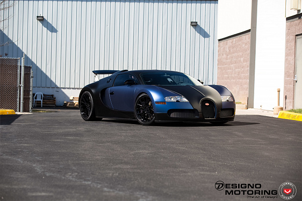 Фото дисков Vossen M-X3 Черный глянец на Bugatti Veyron