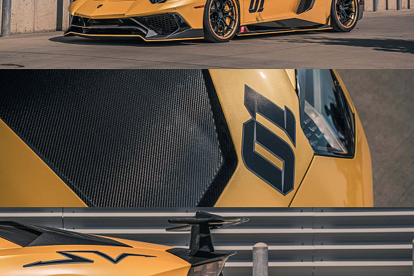 Фото дисков Brixton Forged CM5-R Черный глянец на Lamborghini Aventador