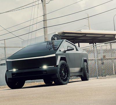 Фото дисков Vossen LC3-11 на Tesla Cybertruck