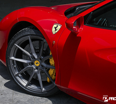 Фото дисков Vossen EVO-2 на Ferrari 488