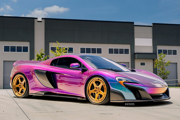 Фото дисков Strasse Wheels SV5 Deep Concave Duoblock Глянцевая бронза на McLaren 650S