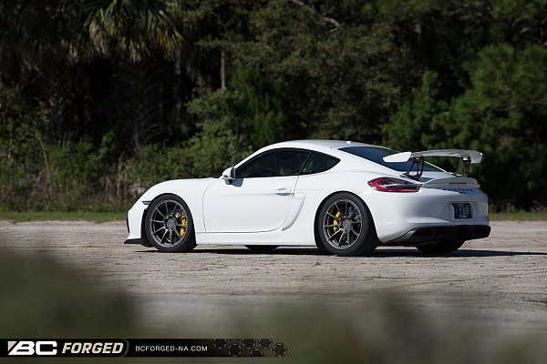 Фото дисков BC Forged RZ10 Матовый графит на Porsche Cayman II