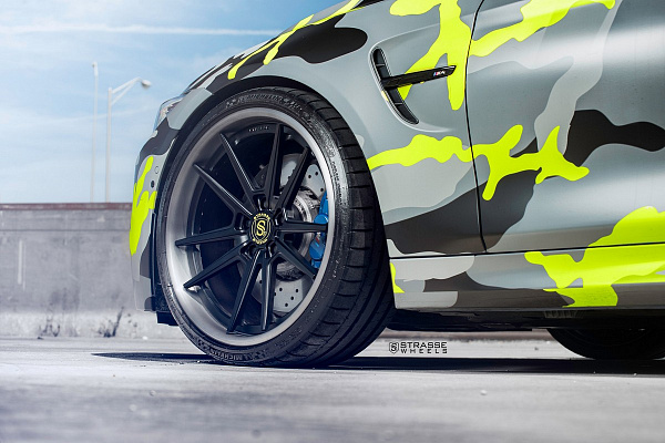 Фото дисков Strasse Wheels SV1 Deep Concave FS Черный матовый на BMW 4/M4 (F32/F82)