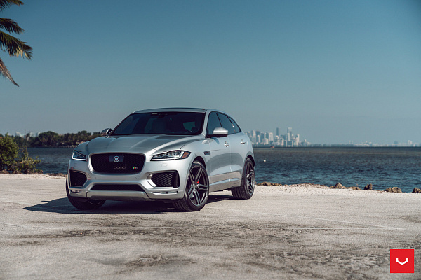 Фото дисков Vossen HF-1 Сатиновый графит на Jaguar F-Pace