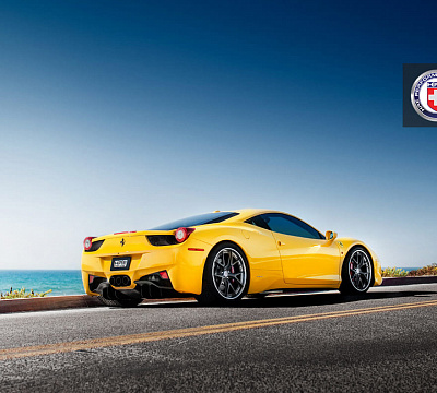 Фото дисков HRE S101 на Ferrari 458