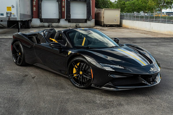 Фото дисков Anrky AN17 Черный глянец на Ferrari SF90