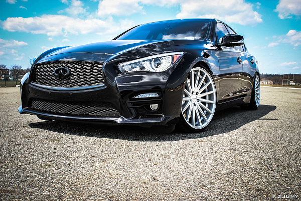 Фото дисков Vossen VFS-2 Серебро на Infiniti Q50