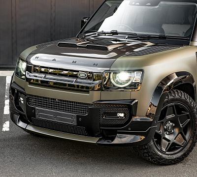 Фото дисков Kahn Mondial Retro на Land Rover Defender II