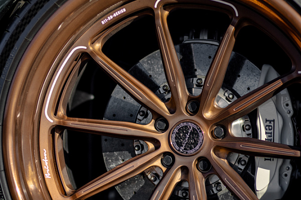 Фото дисков Brixton Forged R11-RS Глянцевая бронза на Ferrari 458