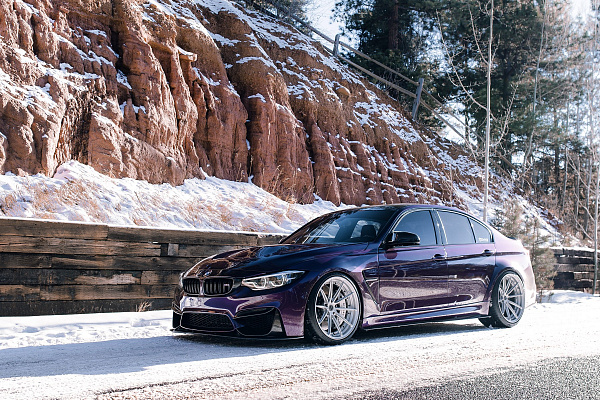 Фото дисков Brixton Forged R11-R Сатиновый лак на BMW 3/M3 (F3x/F80)