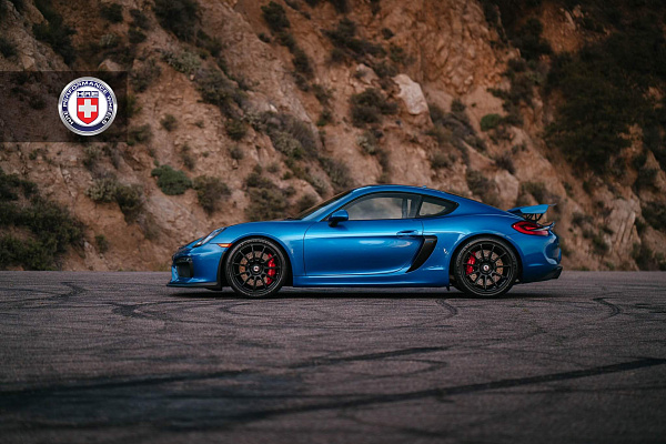 Фото дисков HRE RC103 Черный сатин на Porsche Cayman II