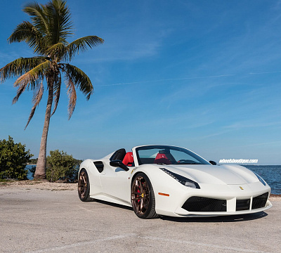 Фото дисков HRE P201 на Ferrari 488