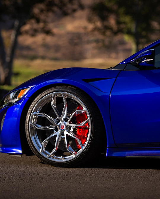 Фото дисков P201 Полированный лак на Acura NSX II