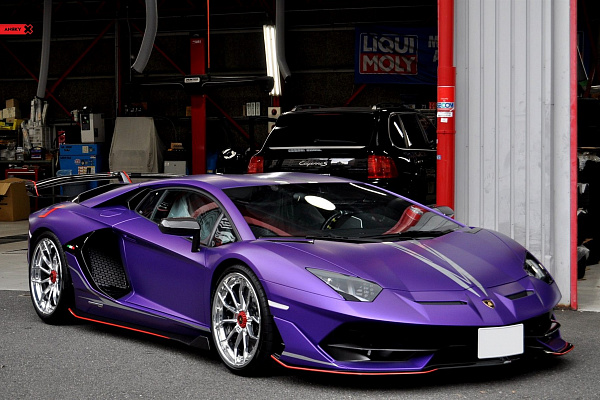 Фото дисков Anrky AN31 Полированный лак на Lamborghini Aventador
